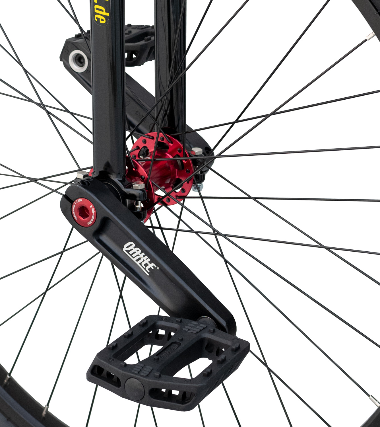 QU-AX Profi Einrad 26 Zoll Q-Axle – Kurbel
